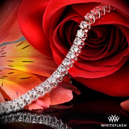 X-Prong Diamond Tennis Bracelet