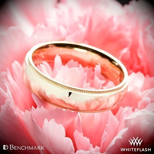 Milgrain comfort fit outlet wedding ring