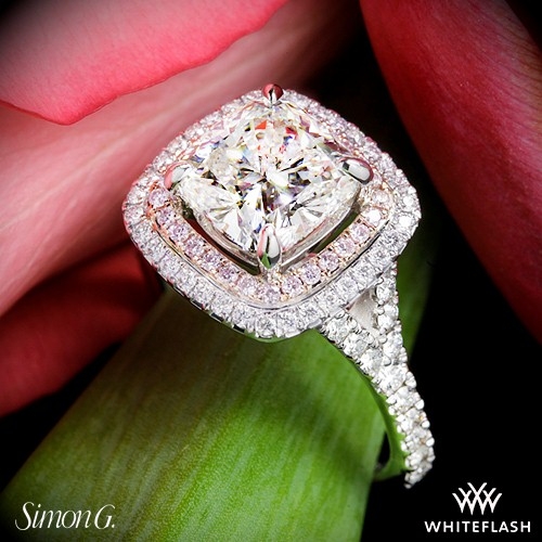 Simon G MR2459 Passion Diamond Engagement Ring