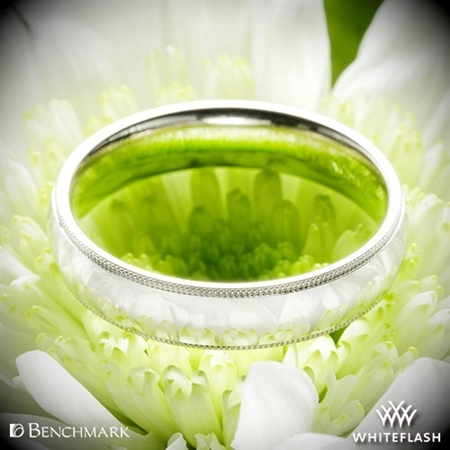 Benchmark Comfort Fit Wedding Ring with Milgrain