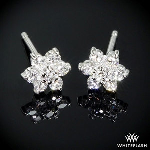 Diamond Earrings Whiteflash Stud Online Flower Cer Diamond Earrings