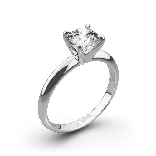 Classic 4 Prong Solitaire Engagement Ring