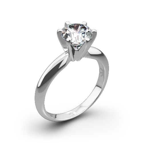 Classic 6 Prong Solitaire Engagement Ring