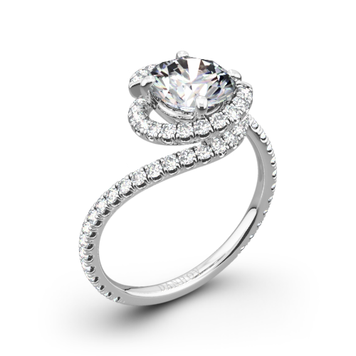 Danhov AE100 Abbraccio Diamond Engagement Ring