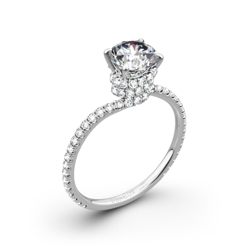 Danhov AE107 Abbraccio Diamond Engagement Ring