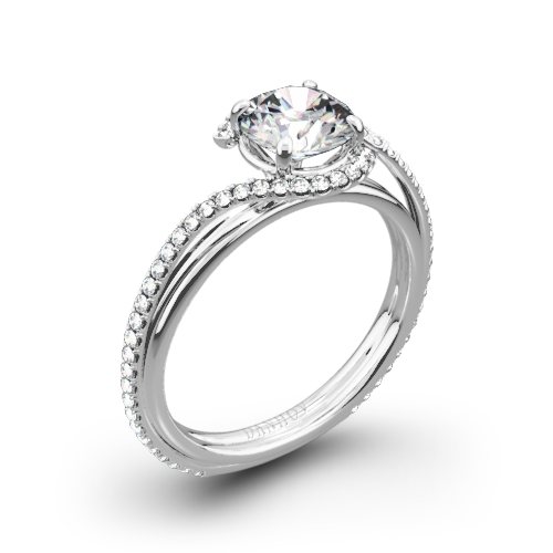 Danhov AE155 Abbraccio Diamond Engagement Ring