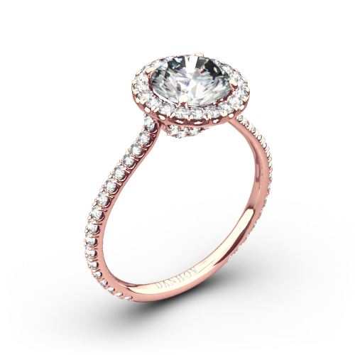 Danhov LE112 Per Lei Diamond Halo Engagement Ring