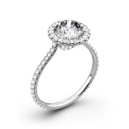 Danhov LE112 Per Lei Diamond Halo Engagement Ring