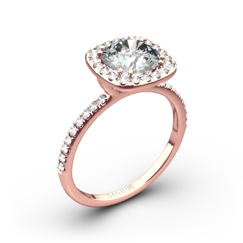 Danhov LE125H Per Lei Diamond Halo Engagement Ring