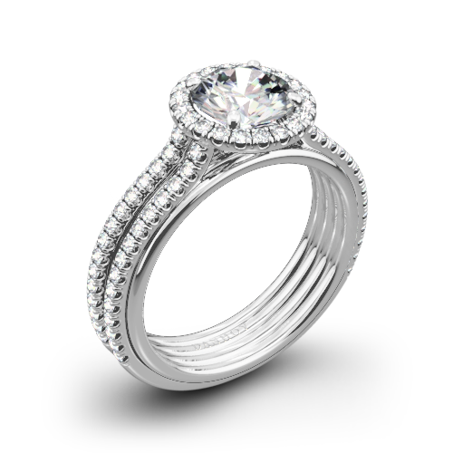 Danhov UE103 Unito Diamond Two-Tone Engagement Ring