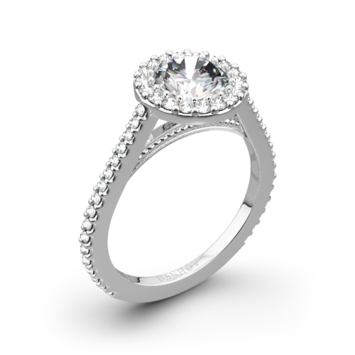 Danhov XE111 Carezza Diamond Halo Engagement Ring