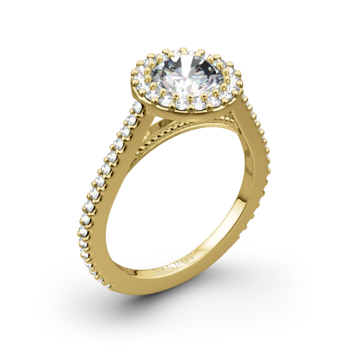 Danhov XE111 Carezza Diamond Halo Engagement Ring