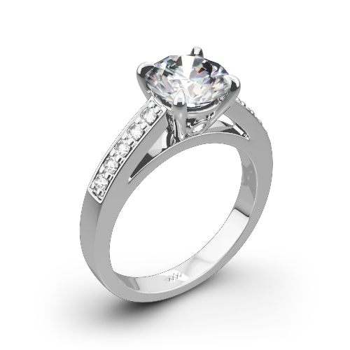 Flush-Fit Diamond Engagement Ring