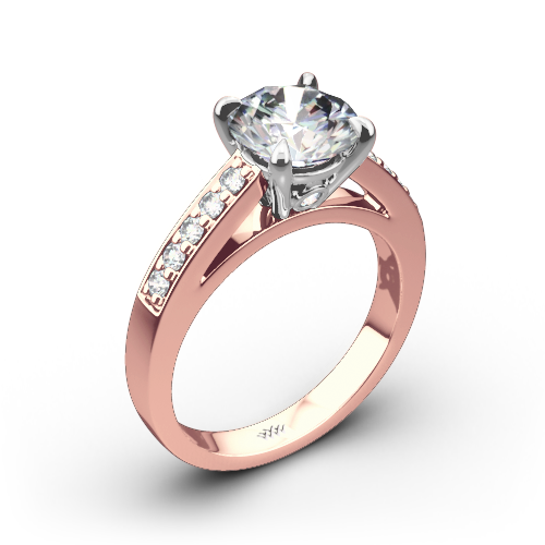 Flush-Fit Diamond Engagement Ring