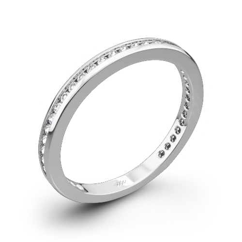 Honey Channel-Set Diamond Wedding Ring