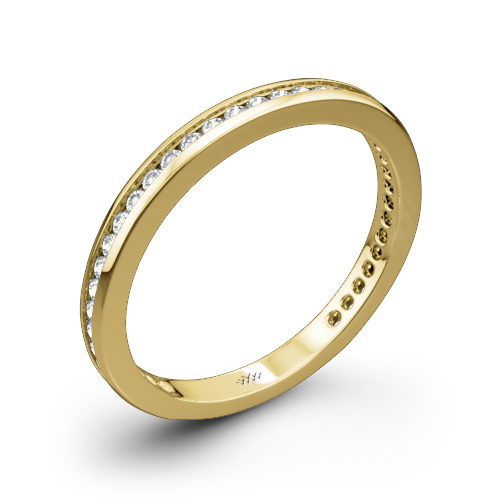 Honey Channel-Set Diamond Wedding Ring