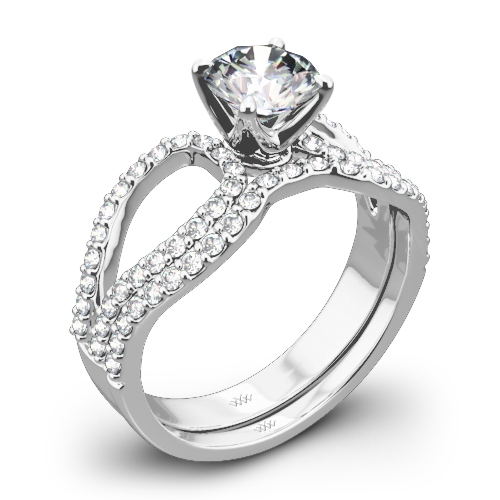 Infinity Diamond Wedding Set