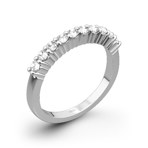 Legato Shared-Prong Diamond Wedding Band