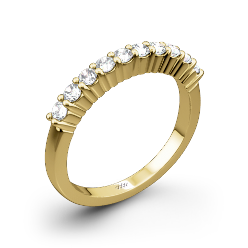 Legato Shared-Prong Diamond Wedding Band