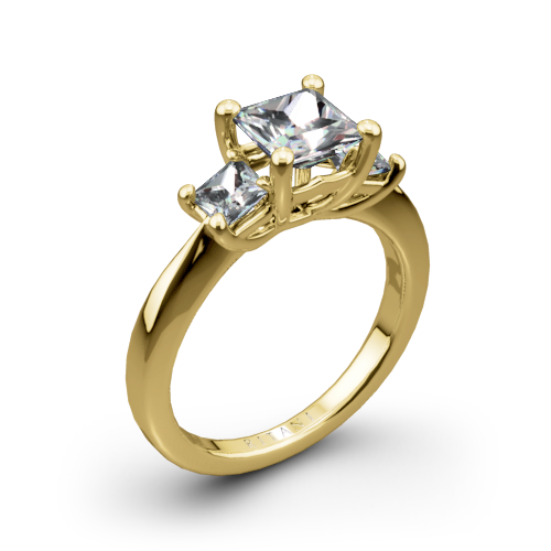Ritani 1PCZ1237P Three Stone Engagement Ring for Princess