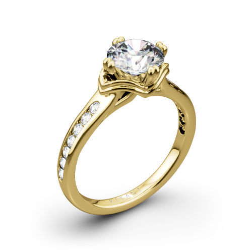 Ritani 1RZ1385 Modern Channel-Set Diamond Engagement Ring