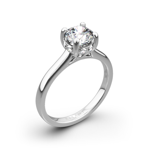 Ritani 1RZ2465 Surprise Diamond Solitaire Engagement Ring