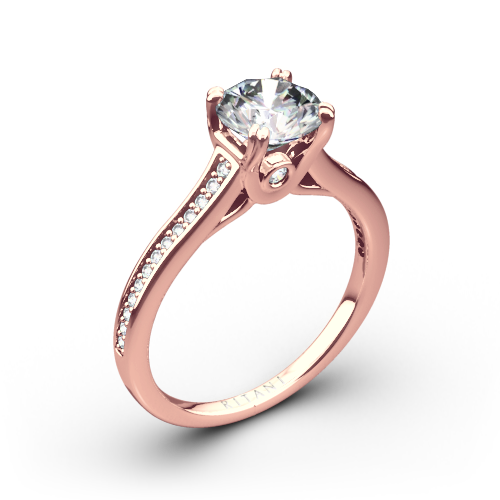 Ritani 1RZ2493 Micropavé Diamond Engagement Ring