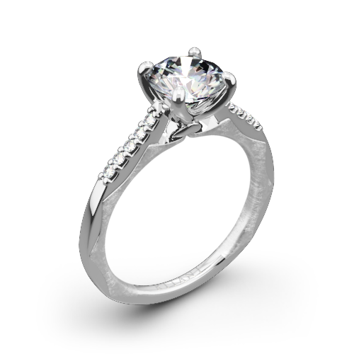 Ritani 1RZ2841 Modern French-Set Diamond Engagement Ring