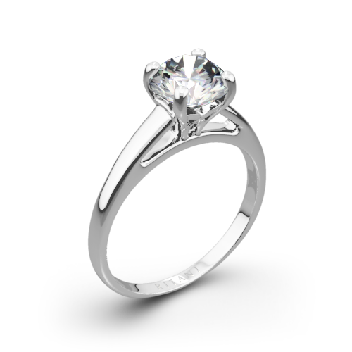 Ritani 1RZ7231 Cathedral Solitaire Engagement Ring
