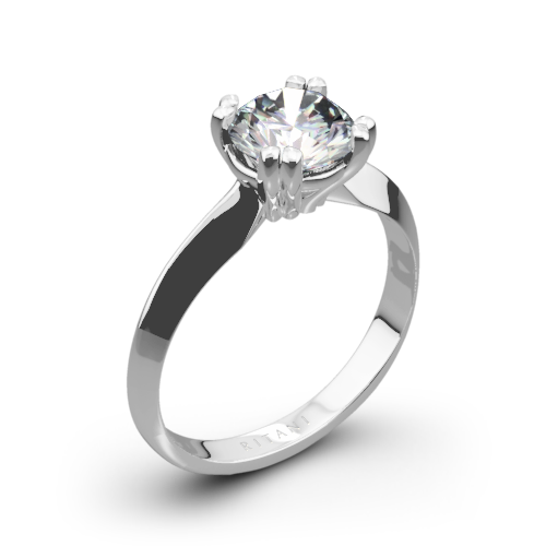 Ritani 1RZ7262 Knife-Edge Tulip Solitaire Engagement Ring