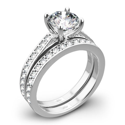 Scarlet Diamond Wedding Set