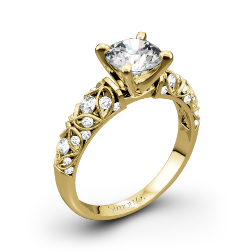 Simon G. LP1582-D Delicate Diamond Engagement Ring