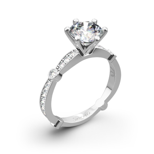 Simon G. MR1546 Delicate Diamond Engagement Ring