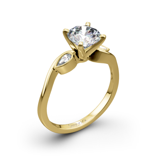 Simon G. MR2342 Dutchess Three Stone Engagement Ring