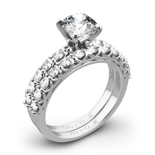 Simon G. MR2492 Caviar Diamond Wedding Set