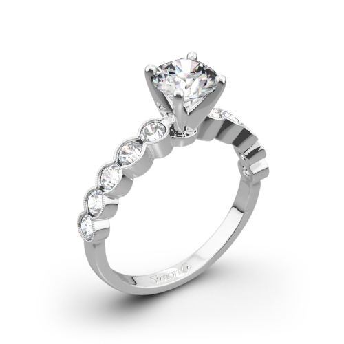 Simon G. MR2566 Caviar Diamond Engagement Ring