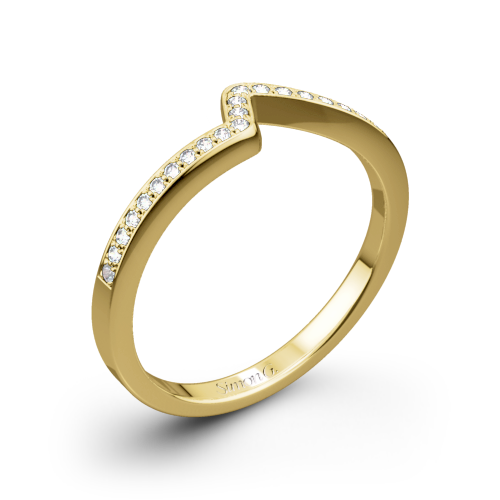 Simon G. MR1609 Caviar Diamond Wedding Ring