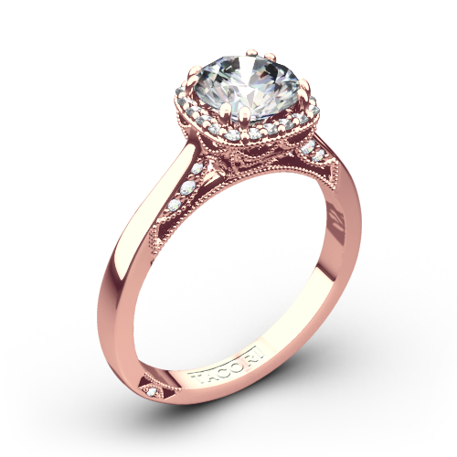 Tacori 2620RD Dantela Crown Solitaire Engagement Ring