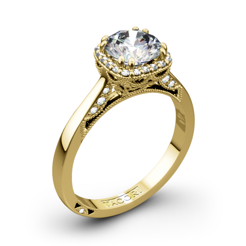 Tacori 2620RD Dantela Crown Solitaire Engagement Ring