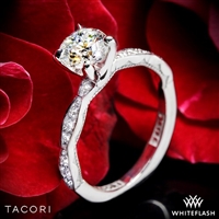 Tacori 46-2RD Sculpted Crescent Almond Crescent Diamond Engagement Ring