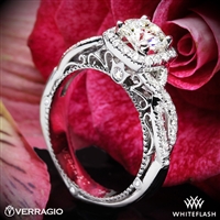 Verragio AFN-5005CU-2 4 Prong Cushion Halo Diamond Engagement Ring