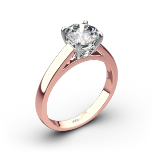 Valoria Flush-Fit Cathedral Solitaire Engagement Ring