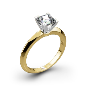 Knife-Edge Solitaire Engagement Ring for Princess