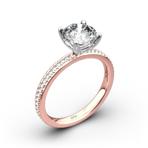 Legato Micro Pave Diamond Engagement Ring