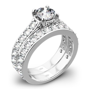 Magnolia Diamond Wedding Set
