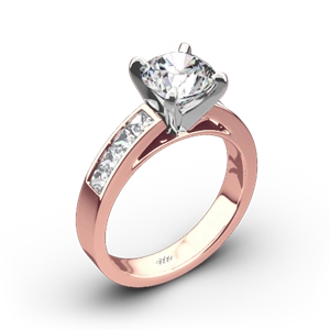 Valoria Princess Channel-Set Diamond Engagement Ring