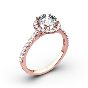 Ritani 1RZ1323 French-Set Halo Diamond Engagement Ring