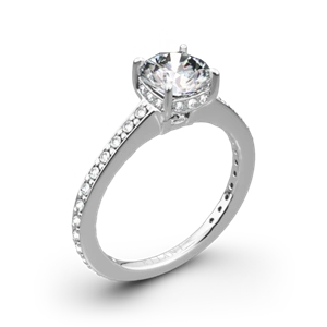 Ritani 1RZ1966 Micropavé Diamond Engagement Ring