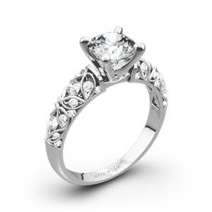 Simon G. LP1582-D Delicate Diamond Engagement Ring
