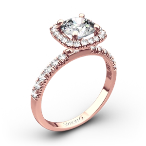 Simon G. MR2132 Passion Halo Diamond Engagement Ring